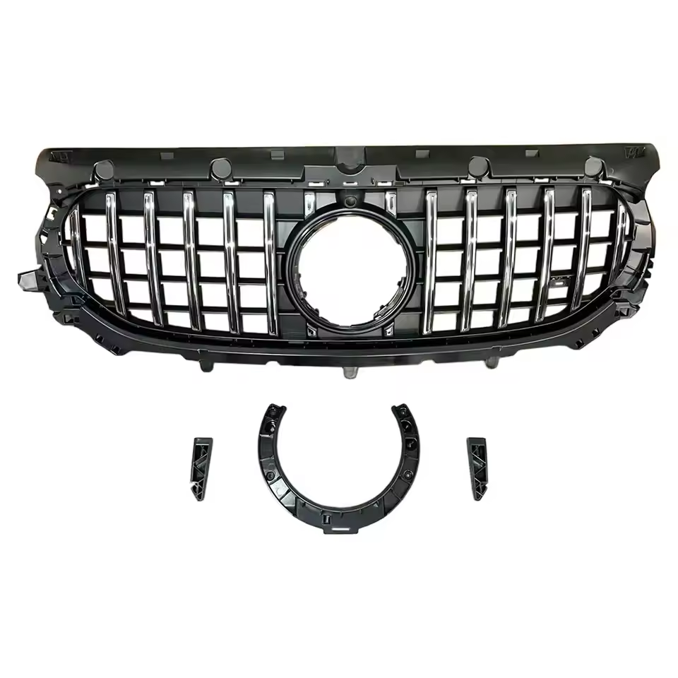 Mercedes GLA H247 Facelift Hochglanz Schwarze Panamericana GT Style Grill (2023+)