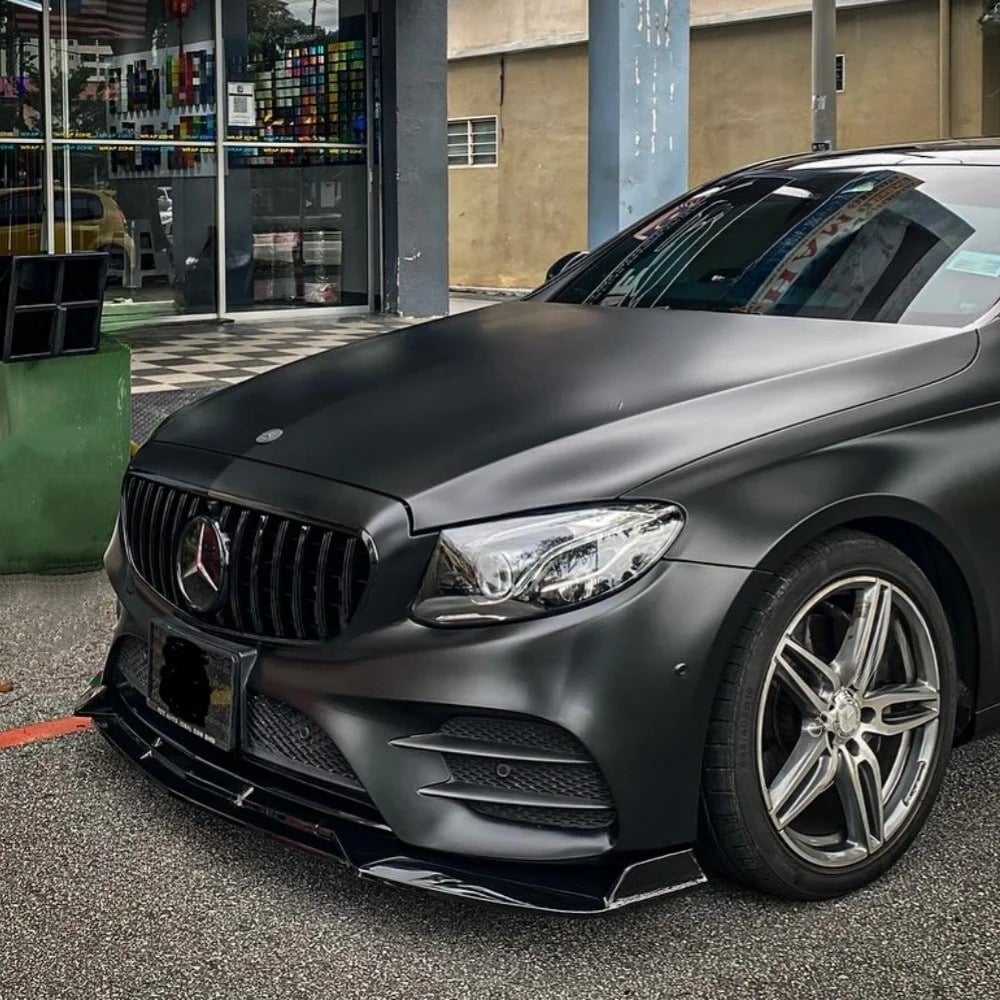 Mercedes E-Class C238 Coupe AMG Style Gloss Black Front Lip Splitter (2017-2020)