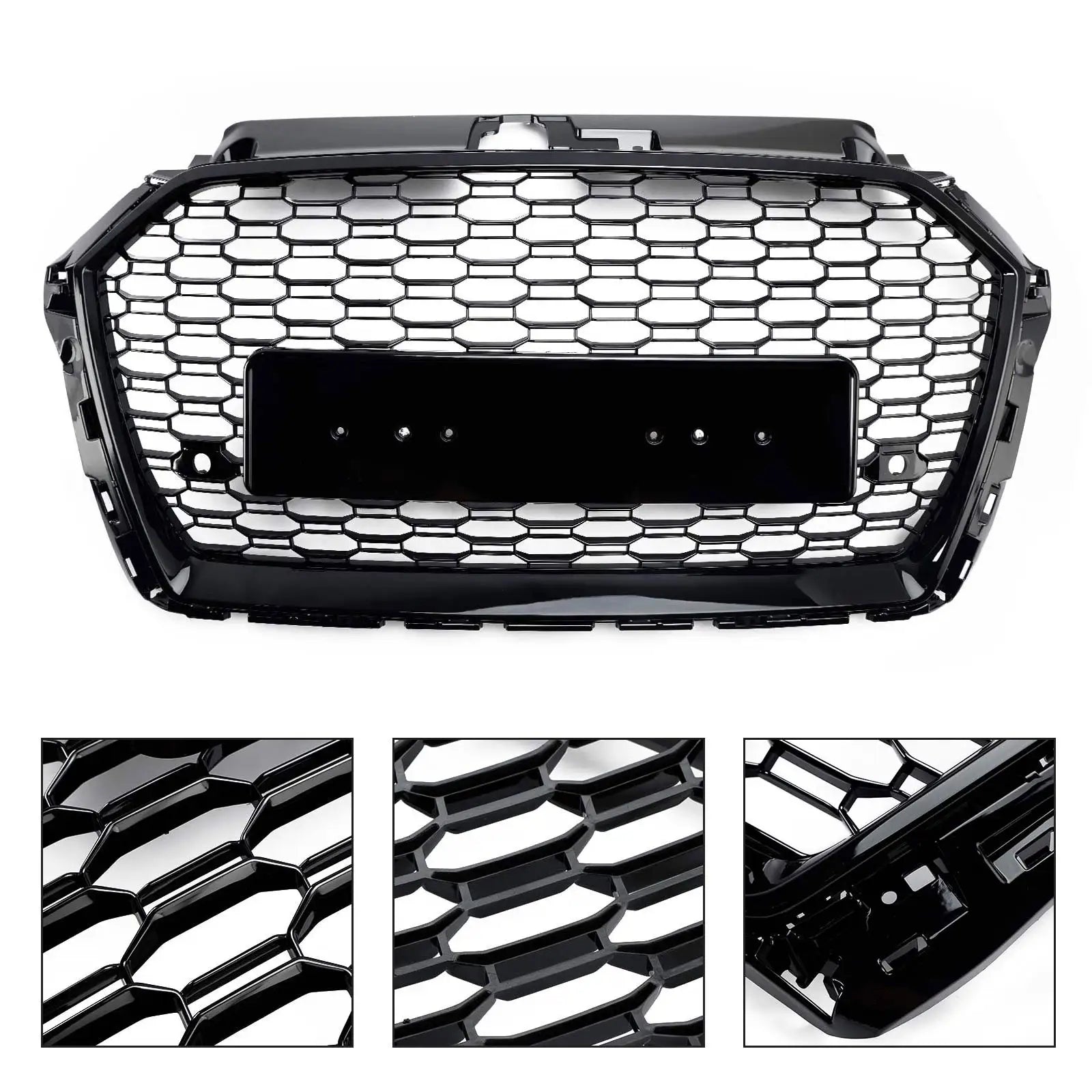 Audi A3/S3 8V RS3 Style Hochglanz Schwarze Wabengrill (2016-2020)