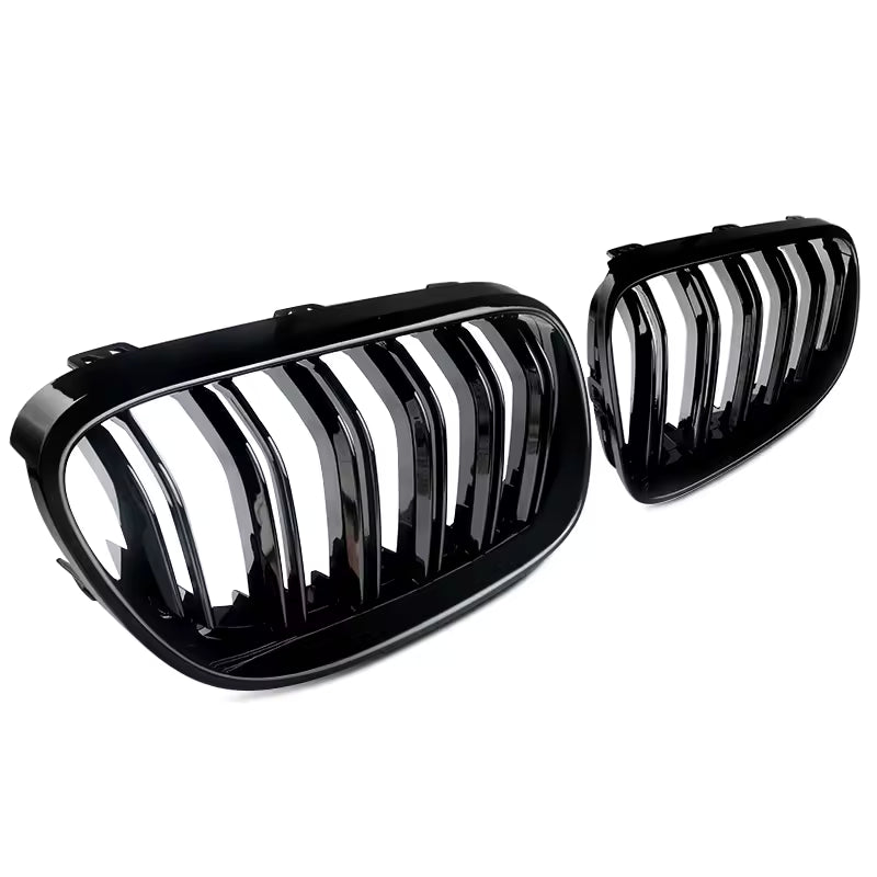 <tc>BMW 3er E92/E93 LCI Hochglanz Schwarze Doppellamellen Nieren Grill (2010-2013)</tc>
