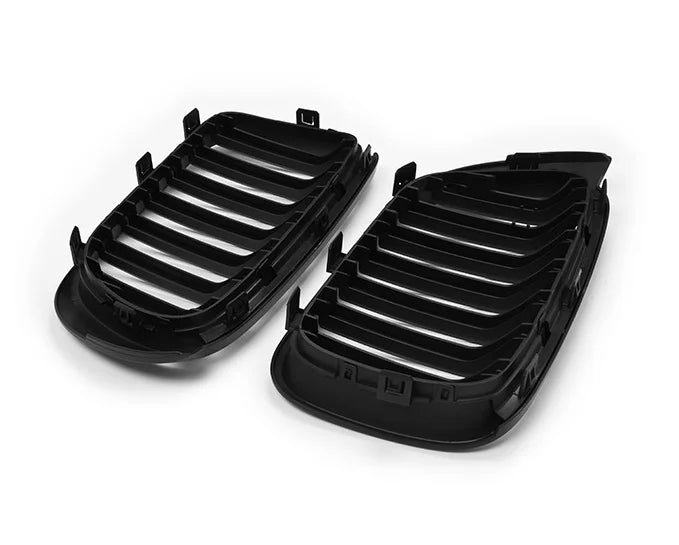 BMW X3/X4 F25/F26 LCI Schwarz Hochglanz Doppellamellen Nieren Grill (2014-2018)