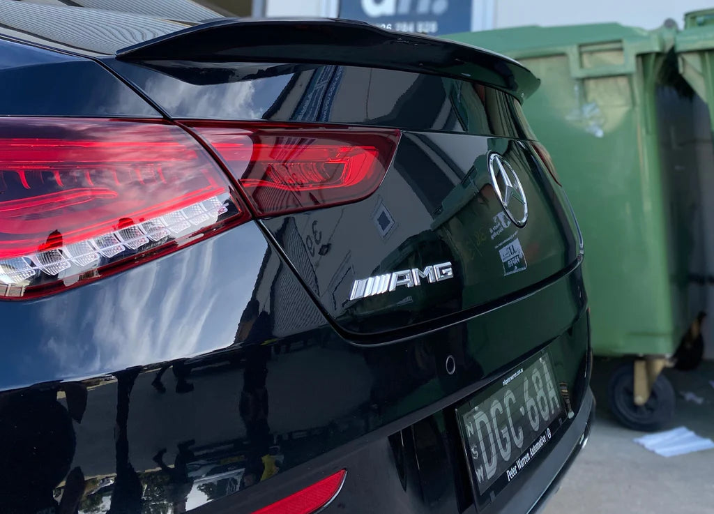 Mercedes CLA W118 Hochglanz Schwarze P Style Heckspoiler (2019+)