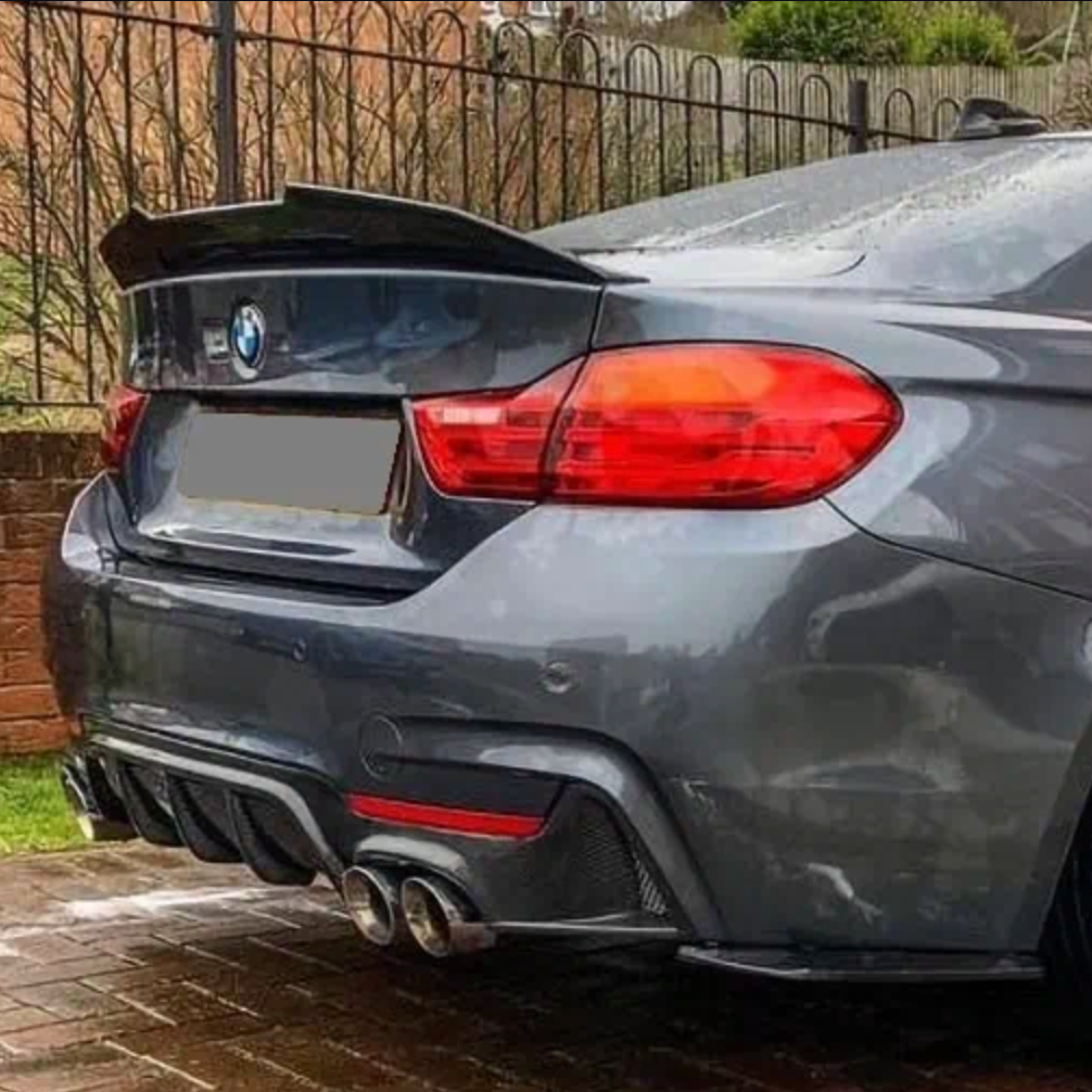 BMW Série 4 F33 / M4 F83 Cabriolet Carbone Pré-imprégné Style Ducktail Becquet arrière par OPTIC (2014-2019)