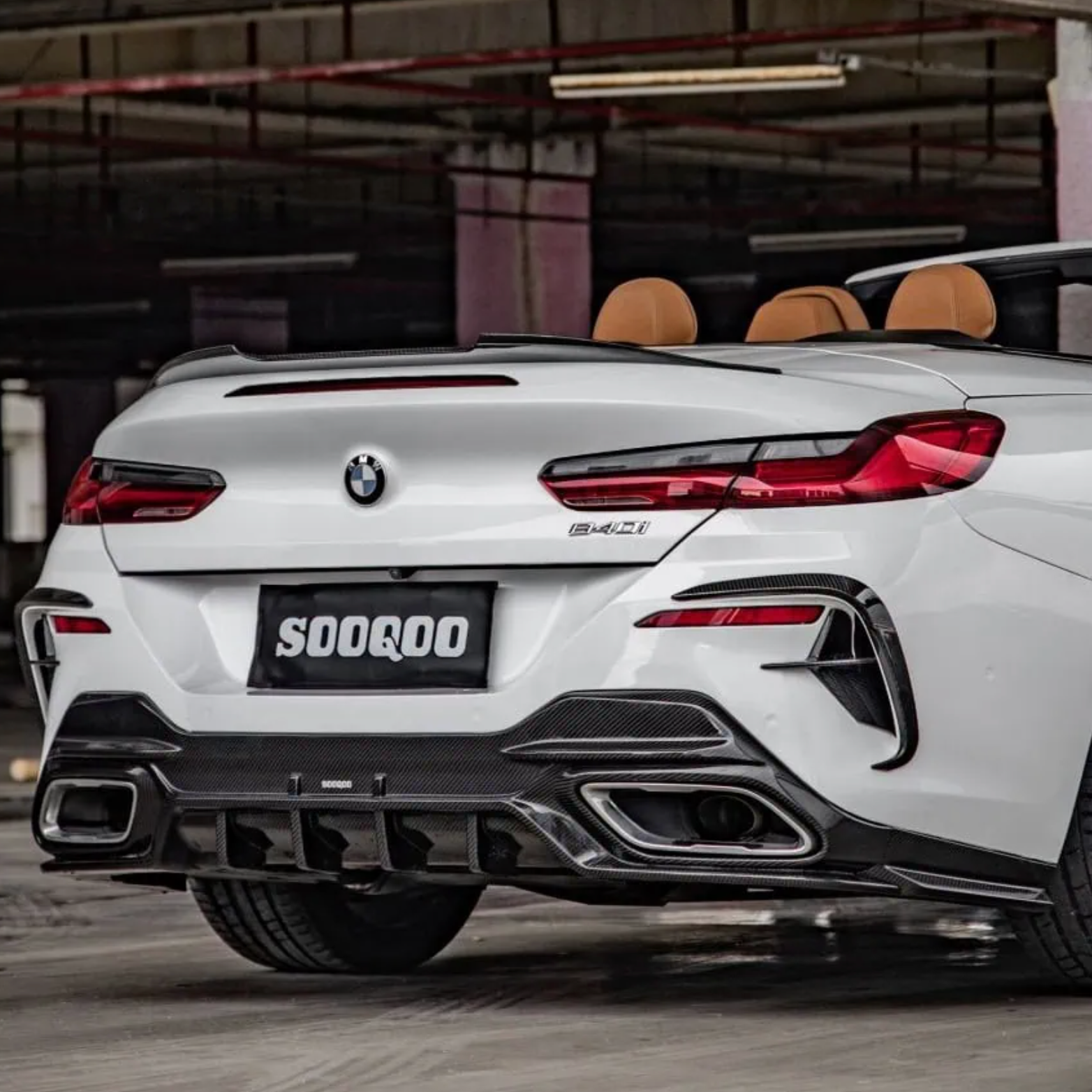BMW 8er G14 G15 M-Sport Pre-Preg Carbon Diffusor von Sooqoo (2018+)