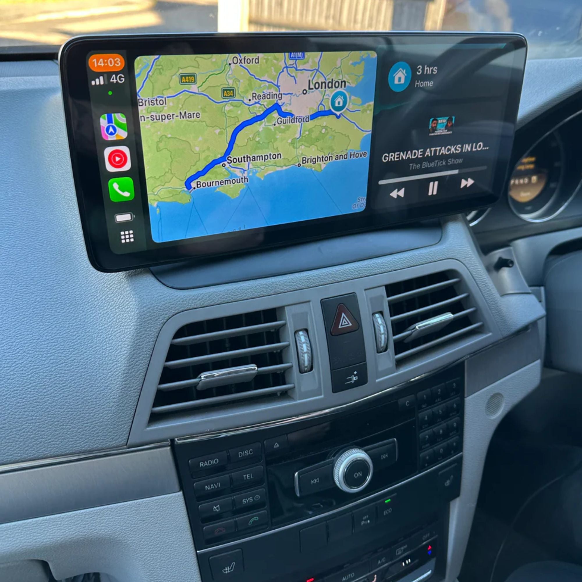 Mercedes E-Class C207 | 12.3" Écran tactile Apple CarPlay/Android Auto | (2009-2016)
