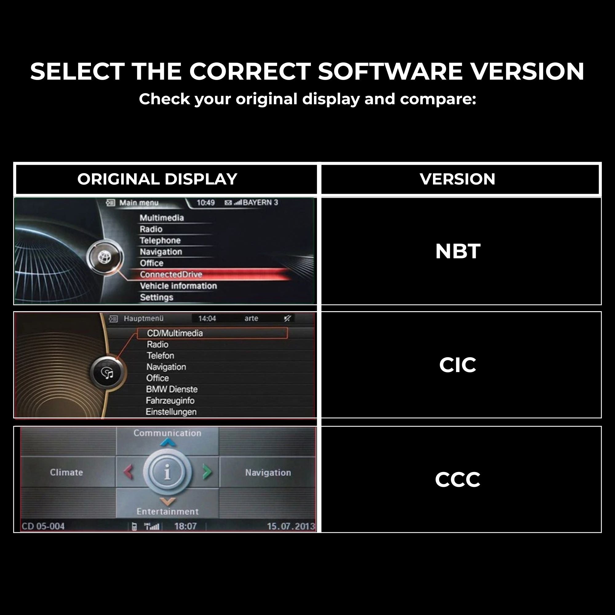 BMW 1er E81/E82/E87/E88 | 12.3" Apple CarPlay/Android Auto Touchscreen Display | (2004-2012)
