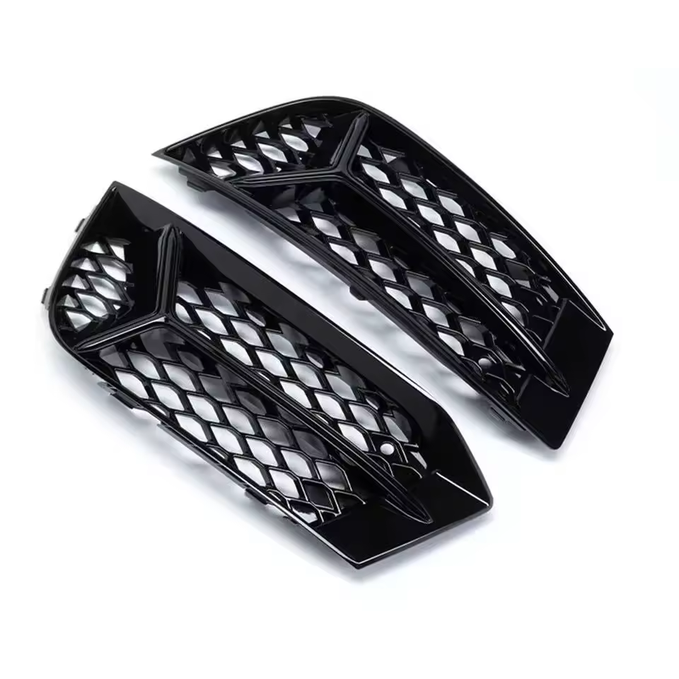 Grilles d’antibrouillard noires brillantes Audi A3/S3 8V Facelift (2017-2020)