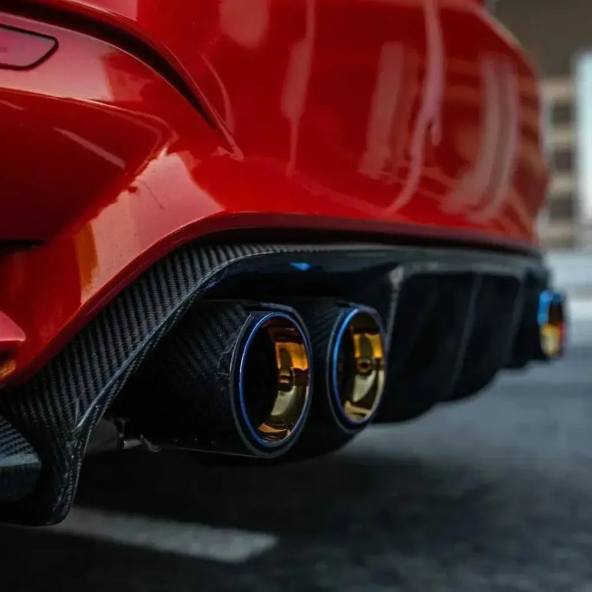 BMW M6 F06/F12/F13 Gerade Carbon Endrohrblenden
