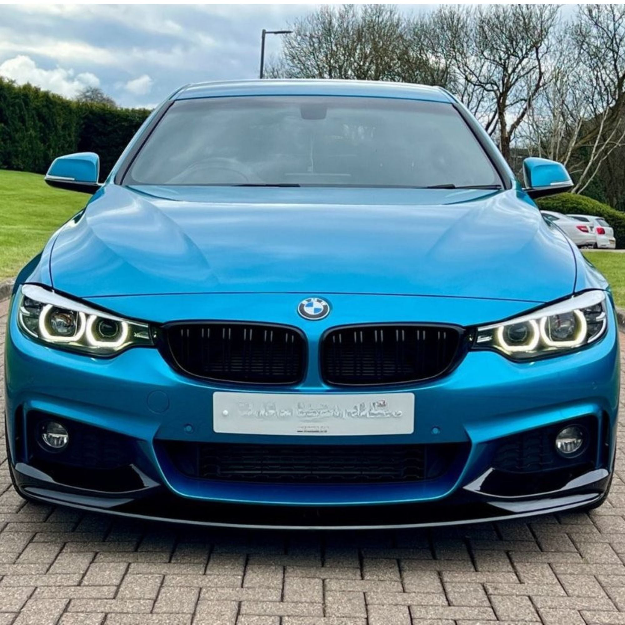 BMW 4er und M3/M4 Schwarz Hochglanz Doppellamellen Nieren Grill F32/F33/F36/F80/F82/F83 (2014-2020)