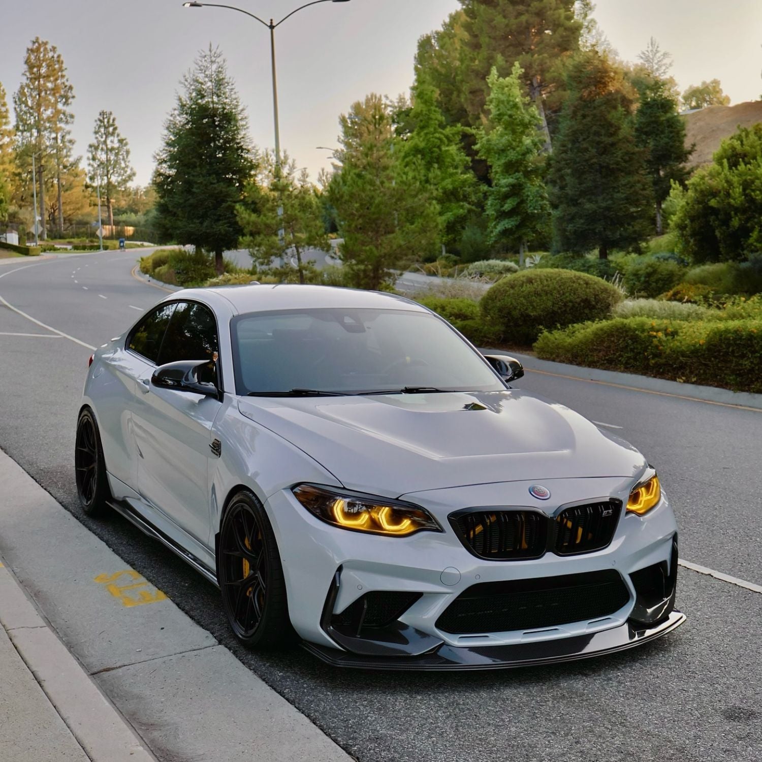 Gelbe CSL-Stil DRL LED-Module für BMW 2er und M2 (F87/F22/F23)