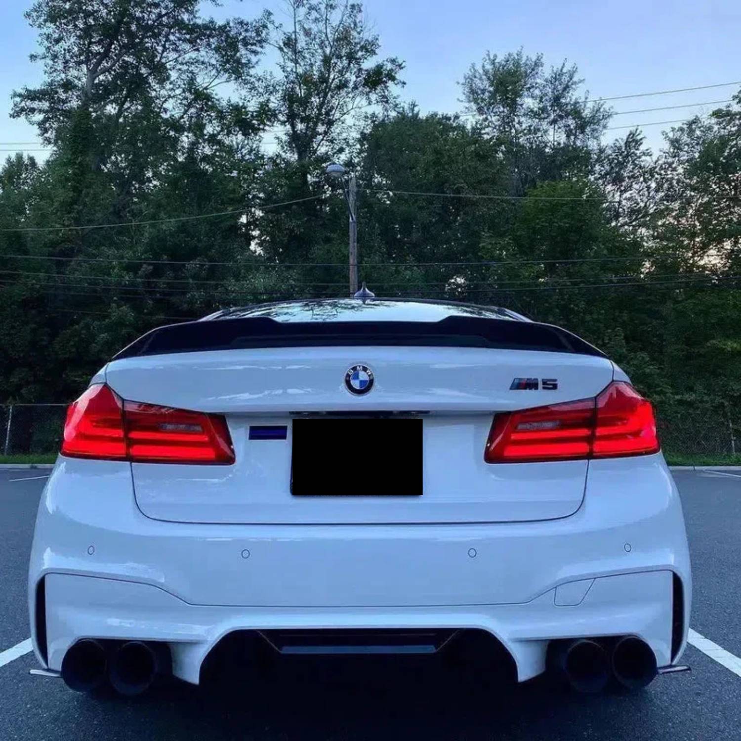 BMW 5er G30 / M5 F90 Prepreg-carbon PsM-Stil Ducktail Heckspoiler von OPTIC (2017-2023)