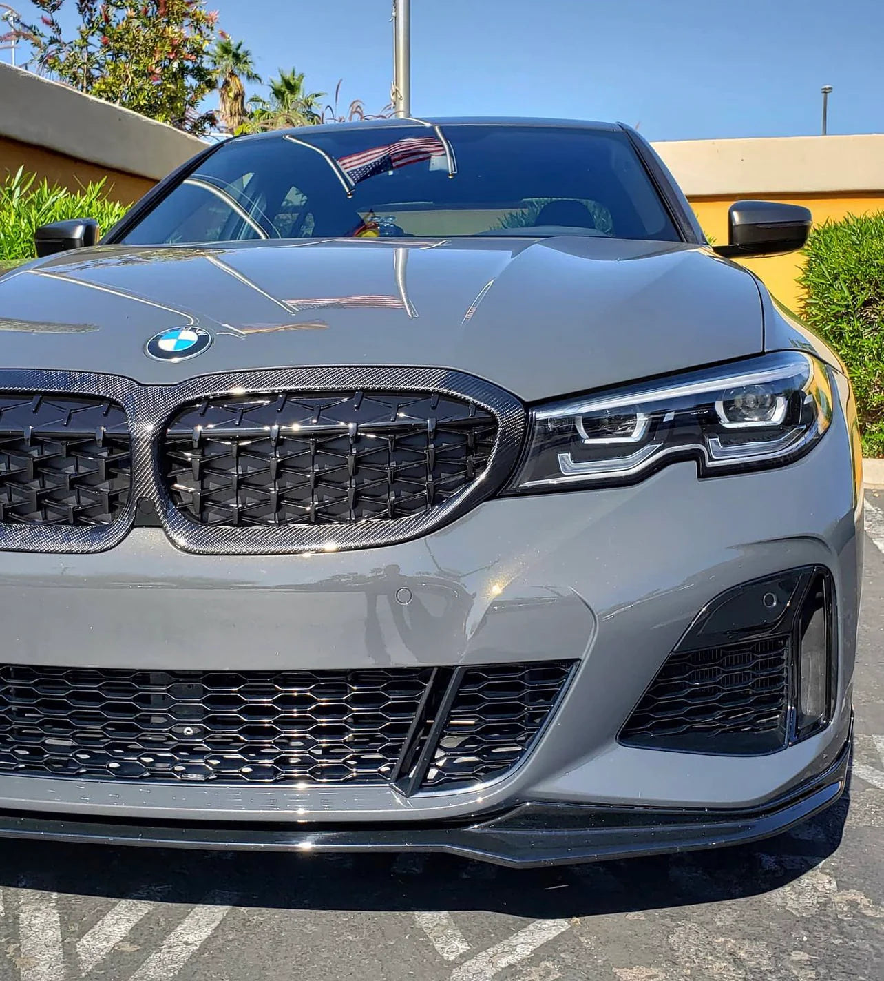 Calandre diamant en carbone pour BMW Série 3 G20/G21 LCI (2022+)