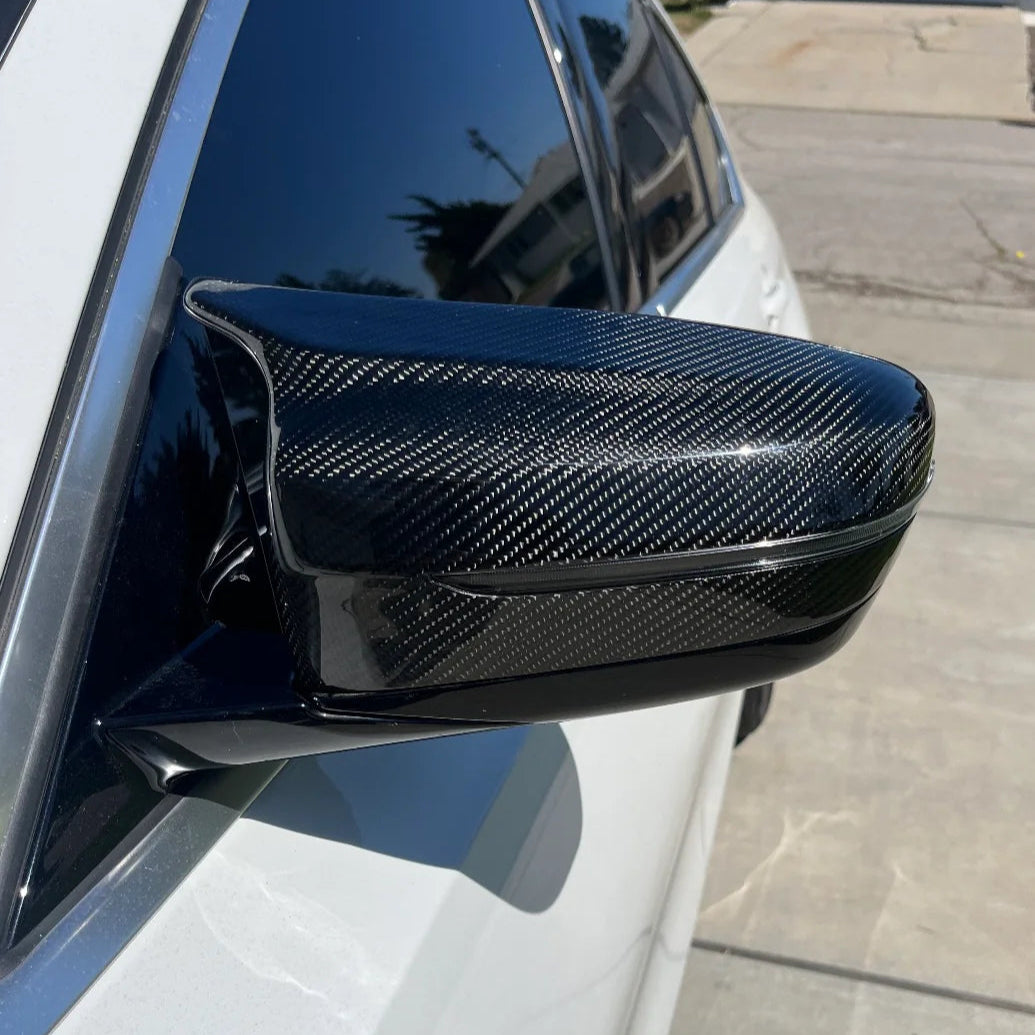 BMW 2er, 3er, 4er, 5er G42, G20, G22, G26, G30 M-Stil Spiegelkappen aus Carbon (2017+)