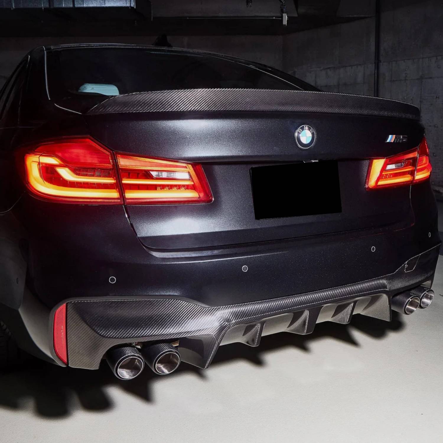 BMW Série 5 G30 / M5 F90 Carbone Pré-imprégné Style 3D Becquet arrière par OPTIC (2017-2023)