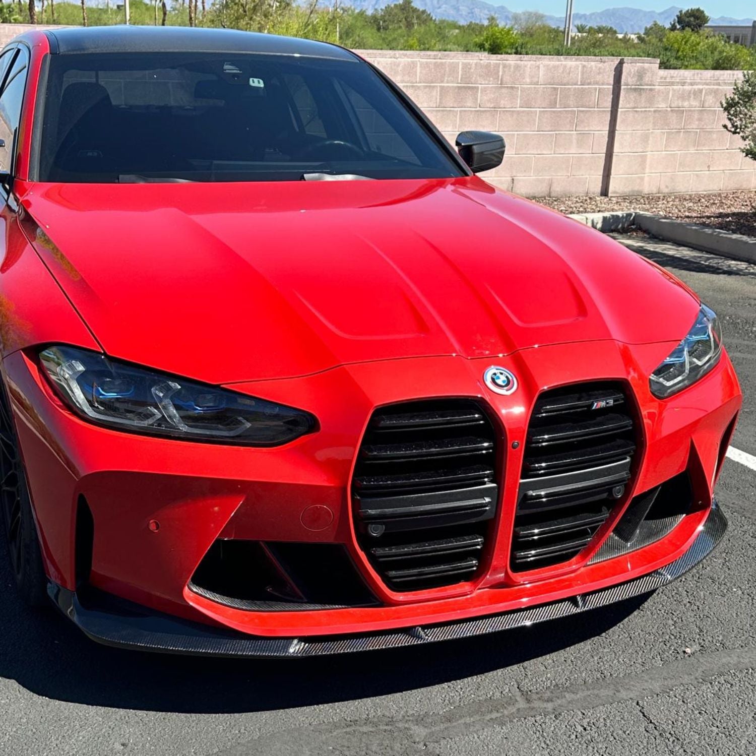 BMW M3 G80 G81 / M4 G82 G83 Carbone Pré-imprégné Style 3D Lame avant par OPTIC (2021+)