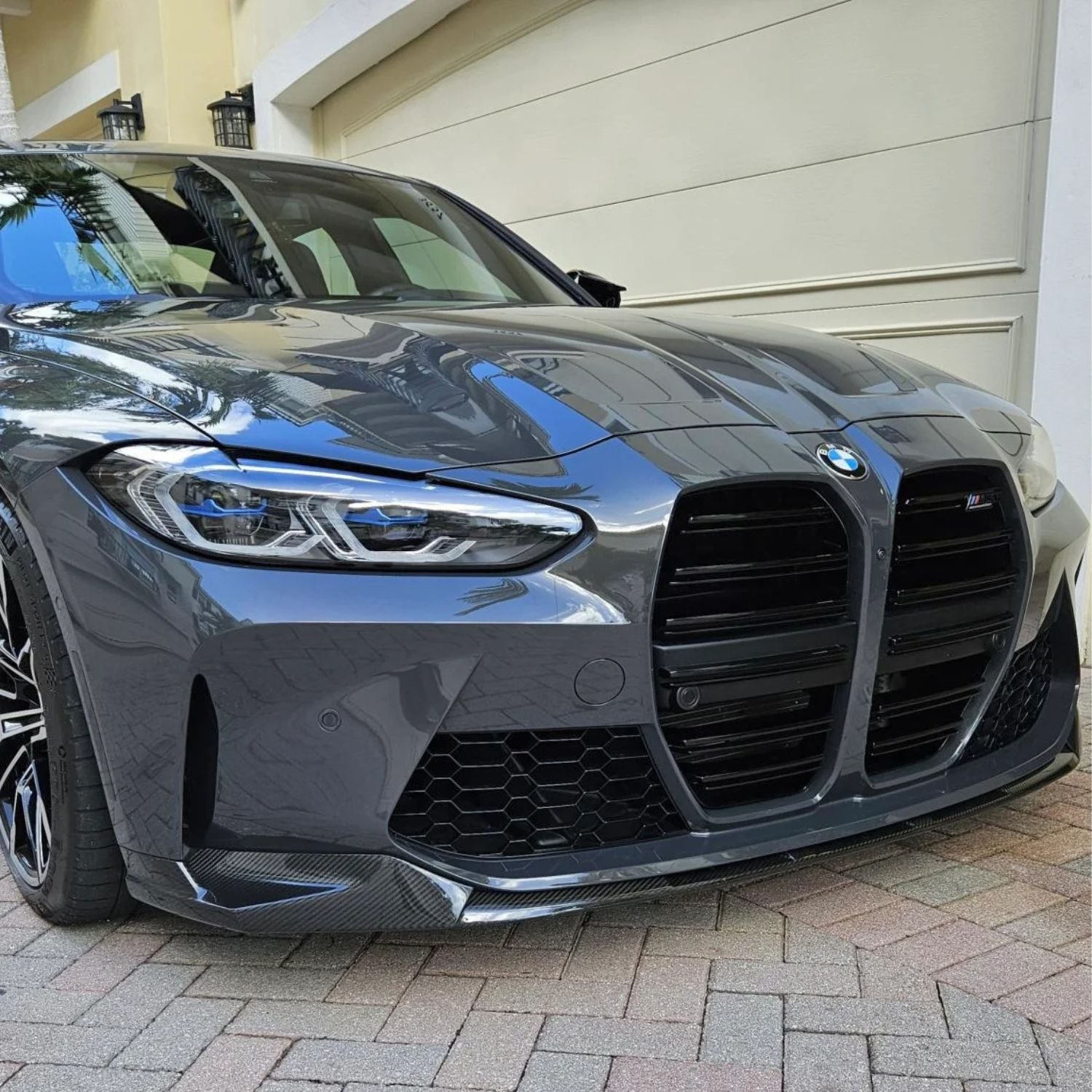 BMW M3 G80 G81 / M4 G82 G83 Carbone Pré-imprégné Style M Performance Lame avant par OPTIC (2021+)