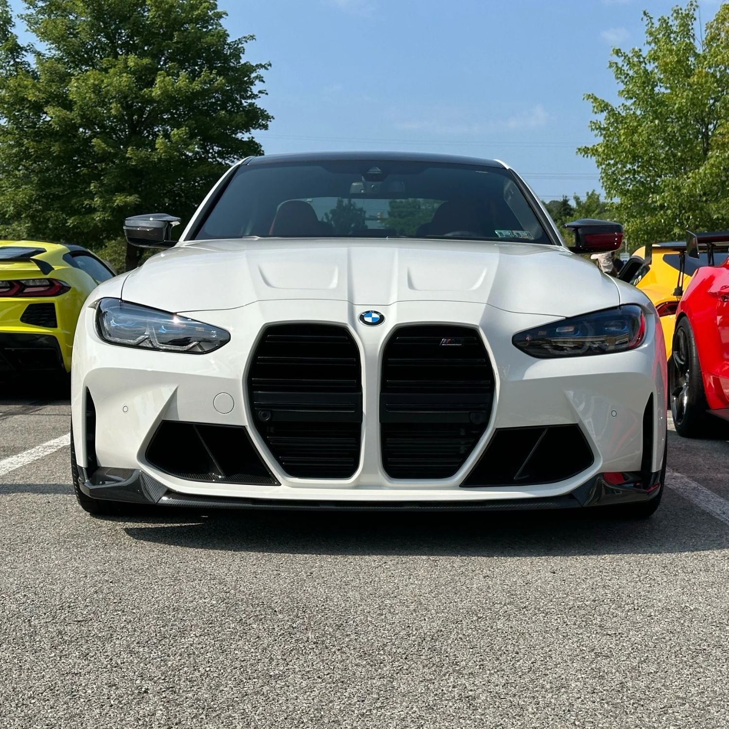 BMW M3 G80 G81 / M4 G82 G83 Carbone Pré-imprégné Style M Performance Lame avant par OPTIC (2021+)