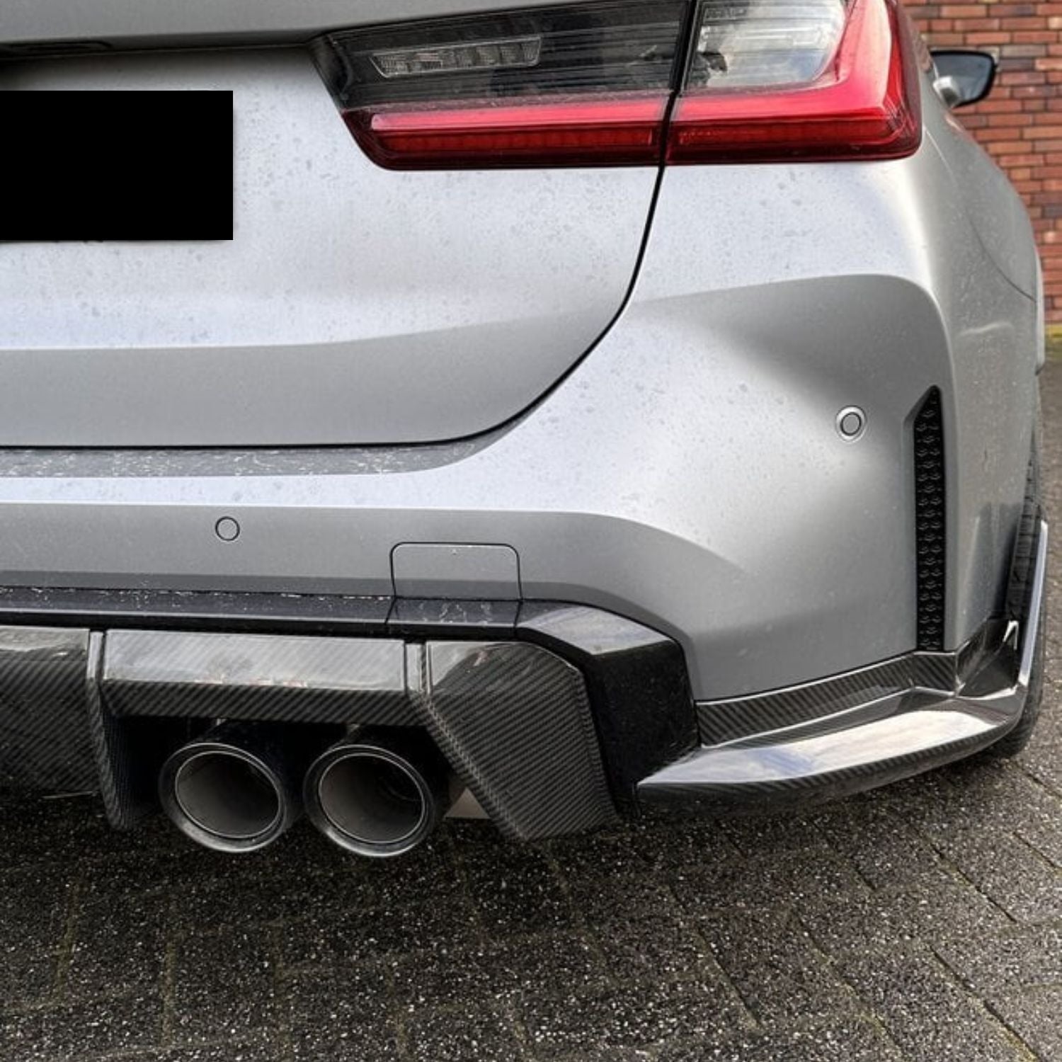 BMW M3 G80 G81 / M4 G82 G83 Prepreg-carbon M Performance Stil Heckstoßstange Side Winglets von OPTIC (2021+)