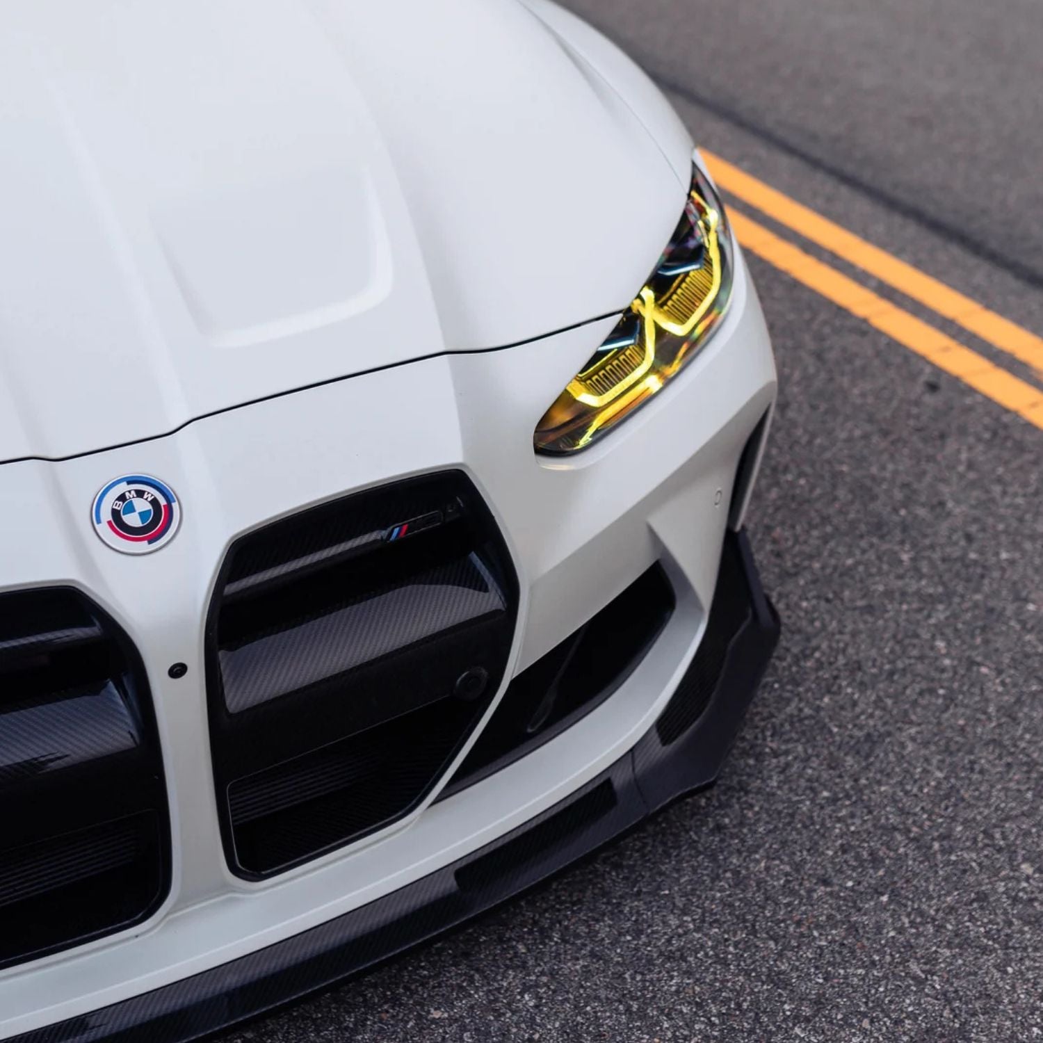 Gelbe CSL-Stil DRL LED-Module für BMW M3 G80/G81 und M4 G82/G83