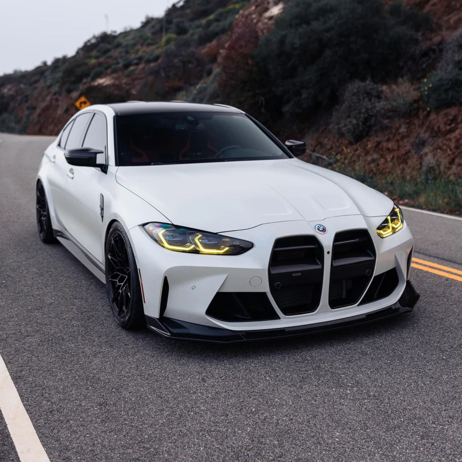 Gelbe CSL-Stil DRL LED-Module für BMW M3 G80/G81 und M4 G82/G83