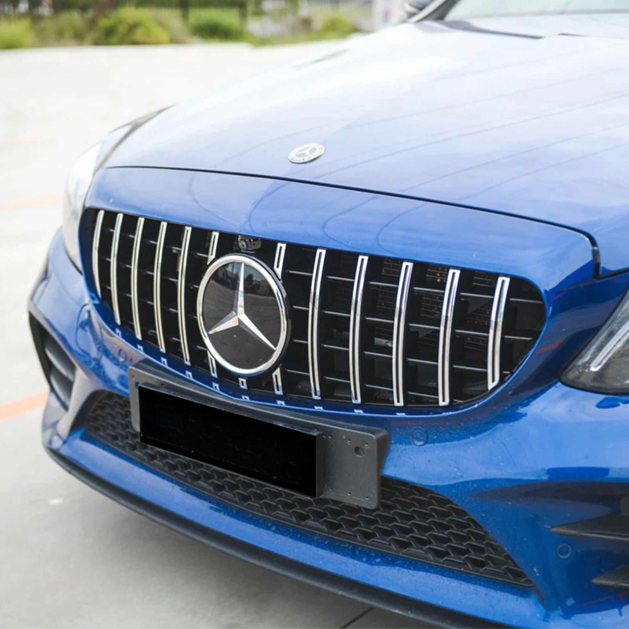 Mercedes C-Klasse C63 W205/C205 Hochglanz Schwarze Panamericana GT Style Grill (2019-2021)