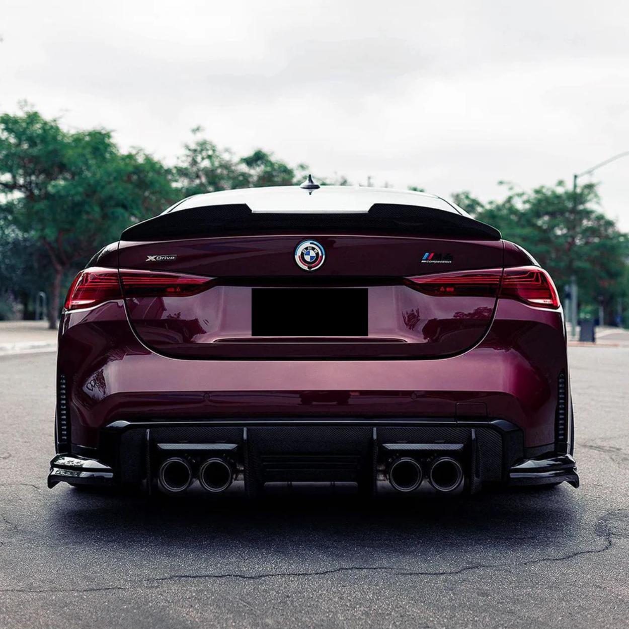 BMW 4 Series G22 / M4 G82 Gloss Black Ducktail PSM Style Rear Spoiler (2020+)